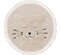 Benuta Alfombra niños crema ø 120 redondo