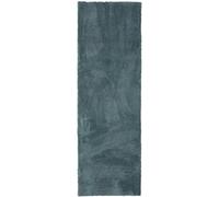 Benuta Alfombra pelo largo azul oscuro 80x240