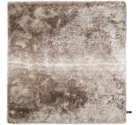 Benuta Alfombra pelo largo beige/marrón claro 200x200