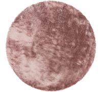 Benuta Alfombra pelo largo rosa ø 80 redondo