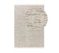 benuta Alfombra Rocco Rectangular de Lana - Beige, 70 x 140 cm