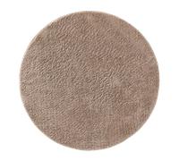 benuta alfombra shaggy redonda Soda - beige, ø 160 cm