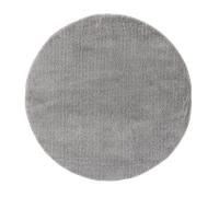 benuta alfombra shaggy redonda Soda - gris, ø 160 cm