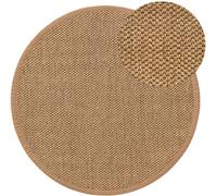benuta alfombra de sisal Greta Round - Crema, ø 250 cm