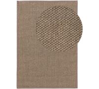 benuta Alfombra de Sisal Greta Rectangular - Gris, 120 x 180 cm