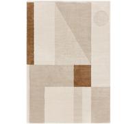 benuta Alfombra Tacoma Abstract Rectangular - Beige/Marrón, 80 x 150 cm