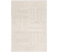benuta Alfombra Tacoma Circles Rectangular - Crema, 200 x 290 cm
