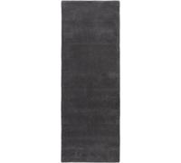 Benuta Alfombras de pasillo de lana antracita 80x250