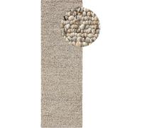 Benuta Alfombras de pasillo de lana multicolor 80x250