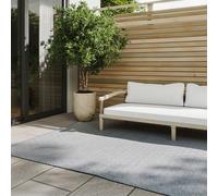 benuta Basic Alfombra Exterior Interior Lou - Azul 200x300 cm - Resistente a la Intemperie & UV - para Balcón, Terraza, Jardín - Cocina, Dormitorio, Salon & Sala de Estar - Fácil de Limpiar