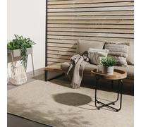benuta Basic Alfombra Exterior Iowa - Topo 300x400 cm - Estilo Yute Boho - Resistente al Clima y UV para balcón, terraza, jardín, Cocina y Sala - Duradera y Robusta - También Apta para Interiores