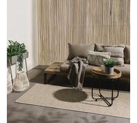 benuta Basic Alfombra Exterior Iowa - Topo 80x300 cm - Estilo Yute Boho - Resistente al Clima y UV para balcón, terraza, jardín, Cocina y Sala - Duradera y Robusta - También Apta para Interiores