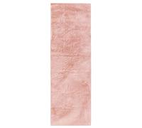 benuta Basic Alfombra Salon Furry - Rosa 80x250 cm - De Piel sintética - Suave para Sala y Dormitorio - Base Antideslizante - Lavable - Compatible con calefacción bajo Suelo