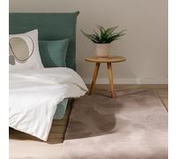 benuta Basic Alfombra Salon Furry - Topo 80x250 cm - De Piel sintética - Suave para Sala y Dormitorio - Base Antideslizante - Lavable - Compatible con calefacción bajo Suelo