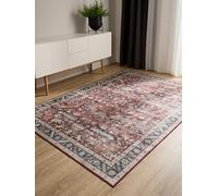benuta Basic Alfombra Salon George - Multicolor 140x200 cm - Fibra sintética - Lavable - Rectangular & Estilo: Vintage, Elegante, Retro, Abstracto para Sala de Estar, Dormitorio, Entrada