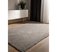 benuta Basic Alfombra Salon Pelo Largo Sohari salón - Gris Claro 200x250 cm - Minimalista - Suave Lavable - Dormitorio, Pasillo, Comedor - Suelo Radiante