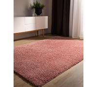 benuta Basic Alfombra Salon Pelo Largo Sohari salón - Rosa 200x250 cm - Minimalista - Suave Lavable - Dormitorio, Pasillo, Comedor - Suelo Radiante