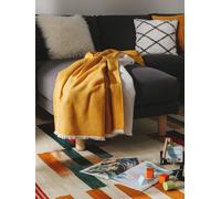 Benuta Manta de algodón amarillo 130x170