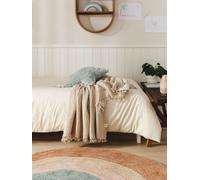 Benuta Manta de algodón crema/beige 130x170