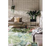 benuta Nest Alfombra Exterior Interior Artis - Multicolor 80x165 cm - Resistente para Balcón, Terraza, Jardín - Salon, Dormitorio, Cocina & Sala de Estar - Botánico, Floral, Vintage, Abstracto