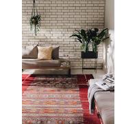 benuta Nest Alfombra Exterior Interior Artis - Multicolor/Rojo 120x180 cm - Resistente para Balcón, Terraza, Jardín - Salon, Dormitorio, Cocina & Sala de Estar - Botánico, Floral, Vintage, Abstracto