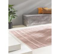 benuta Nest Alfombra Exterior Interior Bonte - Rosa 160x230 cm - Resistente y Fácil de Limpiar - para Balcón, Terraza, Jardín - Cocina & Sala de Estar - Geométrica, Estilo Boho, Hygge Cozy