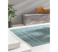 benuta Nest Alfombra Exterior Interior Bonte - Turquesa 160x230 cm - Resistente y Fácil de Limpiar - para Balcón, Terraza, Jardín - Cocina & Sala de Estar - Geométrica, Estilo Boho, Hygge Cozy