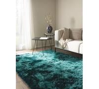 benuta Nest Alfombra Salon de Pelo Largo Whisper - Turquesa 160x230 cm - Suave y Acogedora para Dormitorio y Sala de Estar - Fácil de Limpiar - Apta para Suelos radiantes