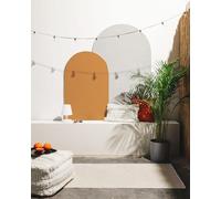benuta Pop Alfombra Exterior Interior Mars - Cream 80x240 cm - Relieve Abstracto para Balcón, Terraza, Jardín - Cocina, Dormitorio, Salon - Fácil de Limpiar - Apta para Suelos radiantes