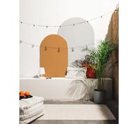 benuta Pop Alfombra Exterior Interior Mars - Cream 80x240 cm - Relieve Abstracto para Balcón, Terraza, Jardín - Cocina, Dormitorio, Salon - Fácil de Limpiar - Apta para Suelos radiantes