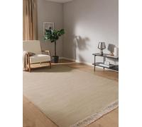 benuta pop Liv Alfombra de lana - Rectangular & en estilo: liso, Hygge & Cozy, minimalista, fácil de limpiar para salón dormitorio, beige, 60 x 100 cm