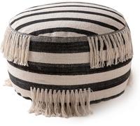 benuta Puf Deja Negro Blanco