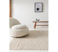Benuta Pure Lana - Alfombra de Lana Tejida a Mano, Color Beige, 200 x 300 cm, Rectangular, Estilo Liso, Hygge & Cozy, Minimalista, Natural, fácil de Limpiar para salón o Dormitorio