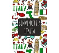 Benvenuti a Italia: 6x9 Diario di viaggio I Taccuino con liste di controllo da compilare I Un regalo perfetto per il tuo viaggio in Italia e per ogni viaggiatore