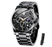 BENYAR by Relojes para Hombre Cronógrafo Indicación de Fecha 50M Reloj de Pulsera Impermeable Reloj de Pulsera clásico para Hombre Relojes analógicos de Cuarzo de Lujo Casual con Correa