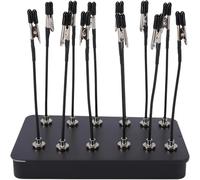 Benytro Manos de ayuda magnéticas, 12 clips flexibles para PCB para soldar | Mandíbulas de goma protegen circuitos, resistente al calor hasta 260 °C, apertura de 1,19 cm, base de fuerza de tracción de