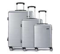 Benzi 5330 4 ruedas Juego de maletas 3 piezas color plata