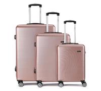 Benzi 5330 4 ruedas Juego de maletas 3 piezas rosa