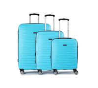 Benzi 5493 4 ruedas Juego de maletas 3 piezas Con asa expansible azul