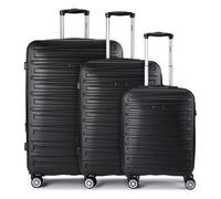 Benzi 5493 4 ruedas Juego de maletas 3 piezas con pliegue de expansión negro