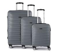 Benzi 5493 4 ruedas Set de maletas 3 piezas Con fuelle expandible gris