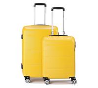 Benzi 5583 4 ruedas Juego de maletas 2 piezas amarillo