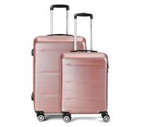 Benzi 5583 4 ruedas Juego de maletas 2 piezas rosa