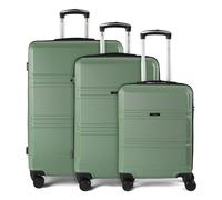 Benzi 5739 4 ruedas Juego de maletas 3 piezas verde