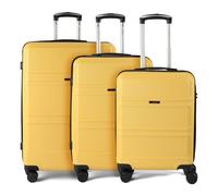Benzi 5739 4 ruedas Set de maletas 3 piezas amarillo