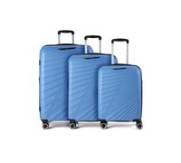 Benzi 5808 4 ruedas Juego de maletas 3 piezas Con asa expansible azul