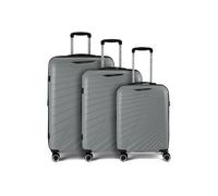 Benzi 5808 4 ruedas Juego de maletas 3 piezas Con asa expansible gris