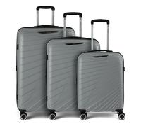 Benzi 5808 4 ruedas Juego de maletas 3 piezas con pliegue de expansión gris