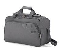 Benzi Bolsa de Viaje 40x25x20 cm | Equipaje de Mano Aprobado Ryanair y Vueling | Ligera y Resistente en Poliéster | Cinta para Trolley | Maleta de Cabina Flexible - Color Gris