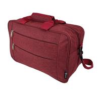 BENZI Bolsa de Viaje BZ5496 20L, Apta para Ryanair y Vueling, 40×25×20 cm, 3 Compartimentos, Correa Ajustable, Poliéster Ligero, Rojo